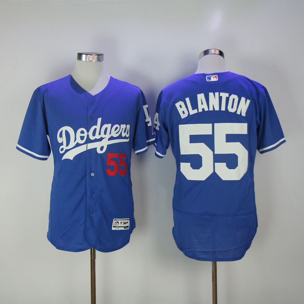 Men Los Angeles Dodgers 55 Blanton Blue Elite MLB Jerseys